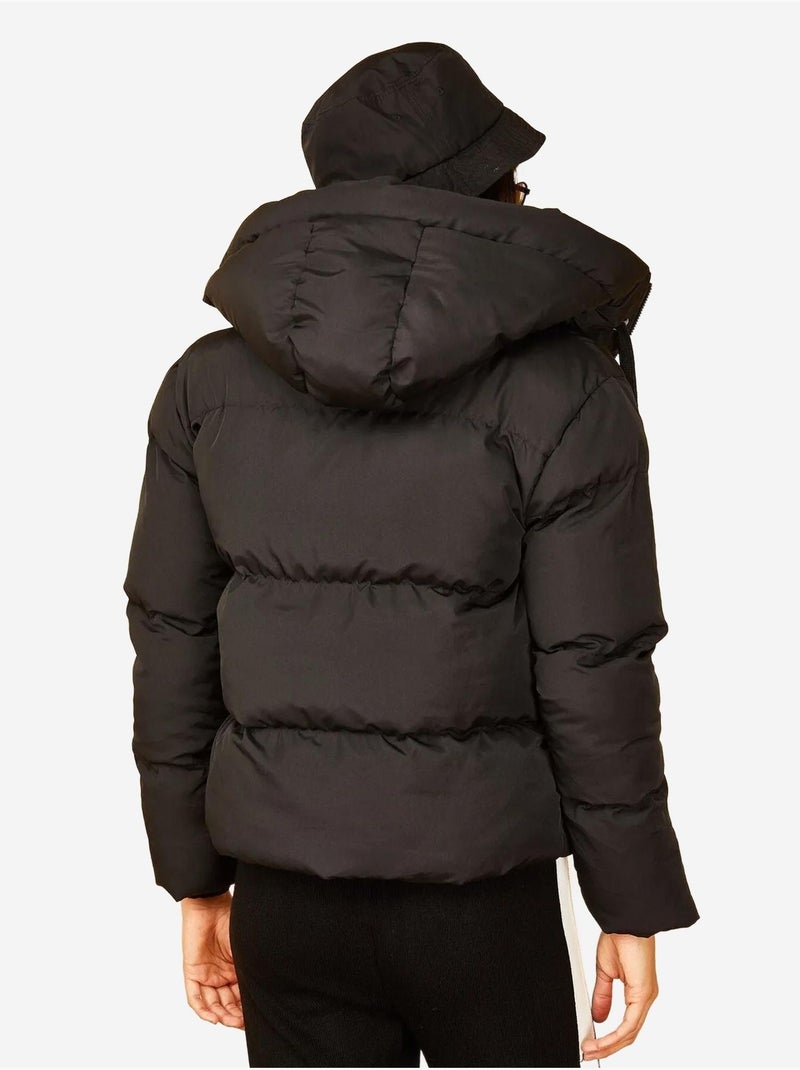 Doudoune à capuche lucci Noir - Kiabi