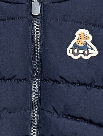 Doudoune à capuche matelassée sans manches