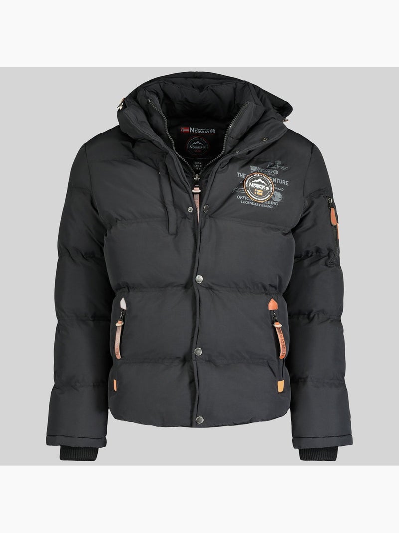 Doudoune à capuche verveine – geographical norway Noir - Kiabi