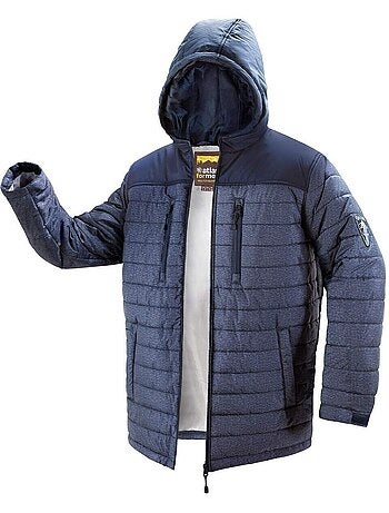 Doudoune Longue avec Capuche Amovible - ATLAS FOR MEN