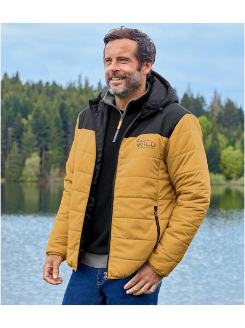 Doudoune avec capuche bicolore  - atlas for men - Kiabi