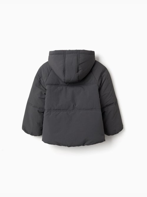 Doudoune avec capuche et doublure en polaire - Kiabi