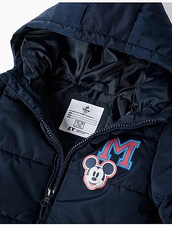 Doudoune avec capuche et imprimés mickey