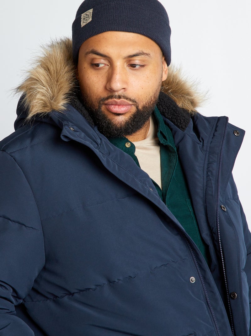 Blouson Matelassé Doudoune Bleu Marine Femme Kiabi Jacket Doudoune