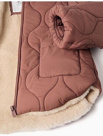 Doudoune avec doublure en peluche douce synthétique