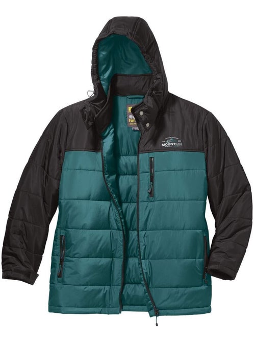 Doudoune Bicolore avec Capuche Amovible Adventure - Atlas For Men - Kiabi Doudoune Bicolore avec Capuche Amovible Adventure - Atlas For Men - Kiabi