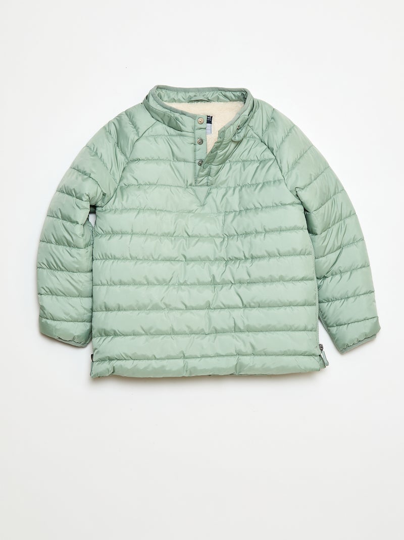 Doudoune chaude à capuche - collection facile à enfiler Vert - Kiabi