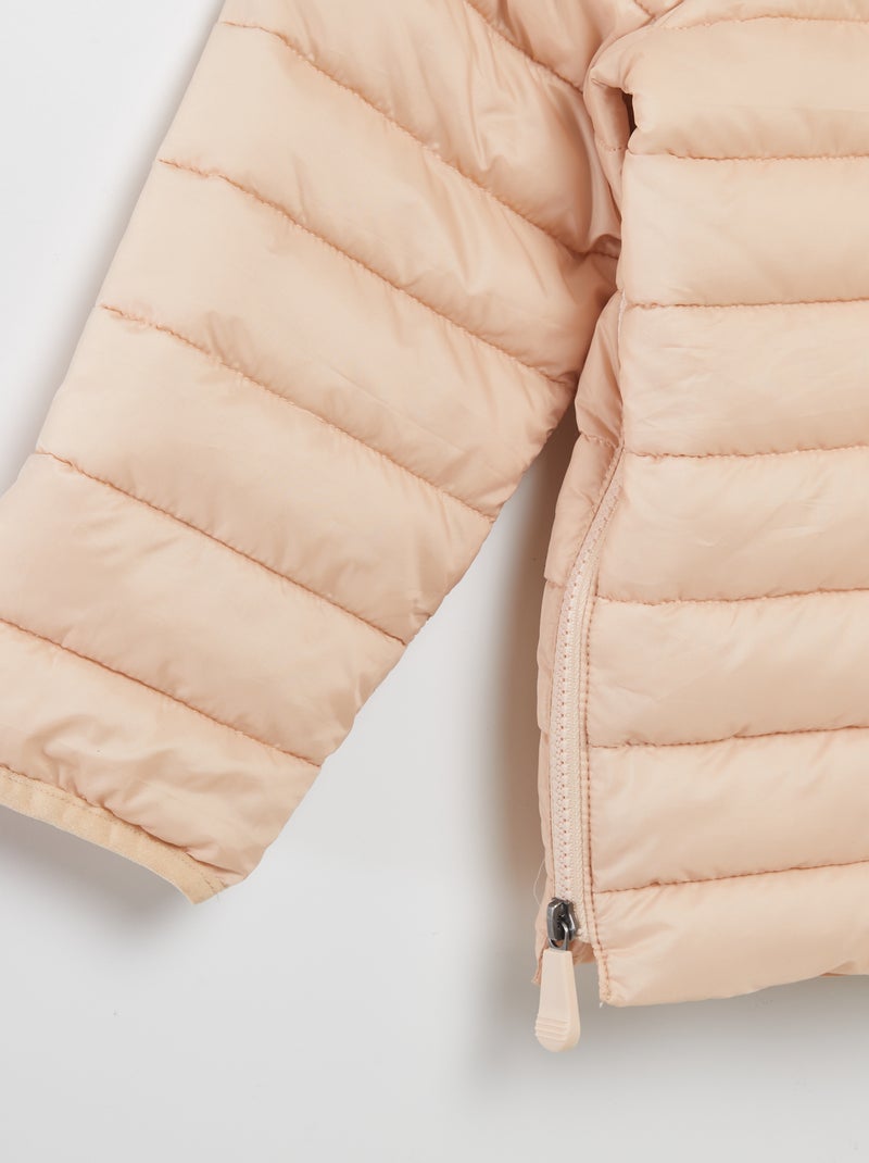 Doudoune chaude à capuche - So Easy Beige - Kiabi