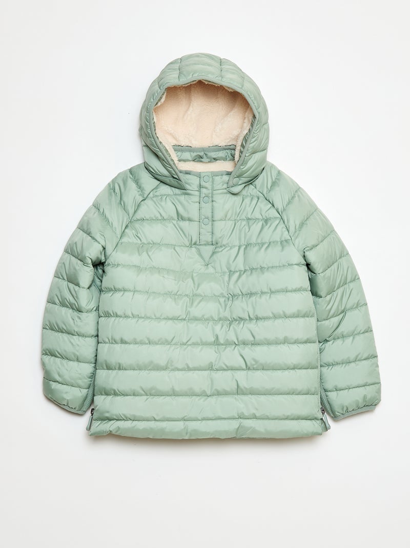 Doudoune chaude à capuche - So Easy Vert - Kiabi
