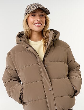Doudoune chaude effet velouté