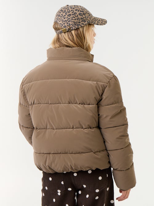 Doudoune chaude effet velouté - Kiabi