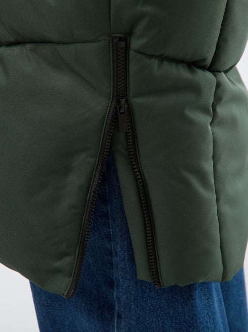 Doudoune chaude longue déperlante à capuche - Kiabi