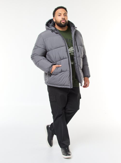 Doudoune chaude matelassée à capuche - Kiabi