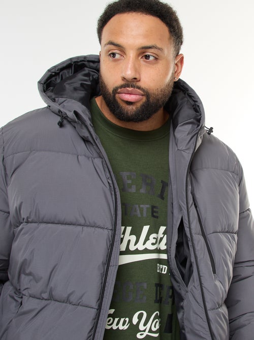 Doudoune chaude matelassée à capuche - Kiabi