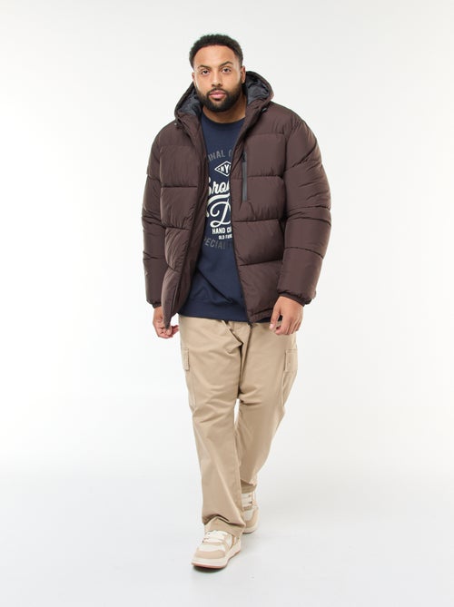 Doudoune chaude matelassée à capuche - Kiabi