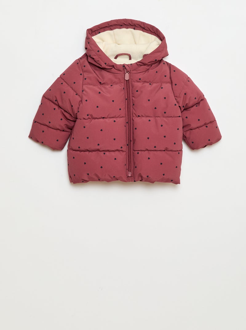 Doudoune chaude repliable Rouge - Kiabi
