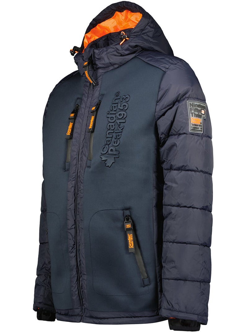 Doudoune coupe-vent à col montant beachweak – canadian peak Bleu marine - Kiabi