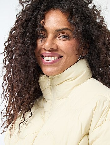 Doudoune courte avec col montant et poches doublées polaire