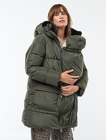 Doudoune de maternité avec détail portage