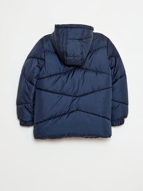 Doudoune déperlante à capuche matelassée - Kiabi