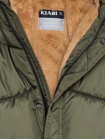 Doudoune déperlante à capuche matelassée