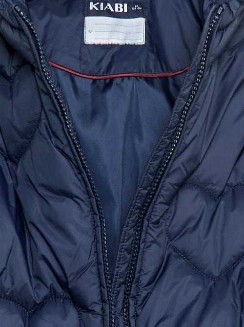 Doudoune déperlante matelassée 'cœur' - Kiabi