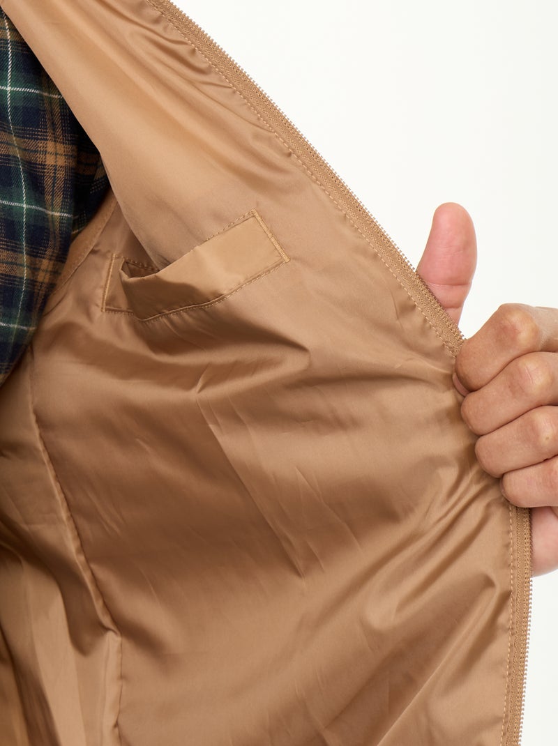 Doudoune déperlante sans manches Beige - Kiabi