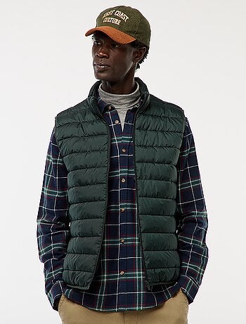 Doudoune déperlante sans manches unie