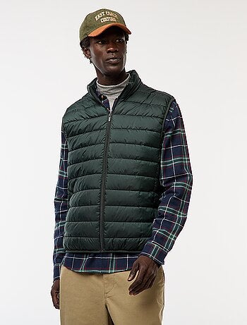 Doudoune déperlante sans manches unie