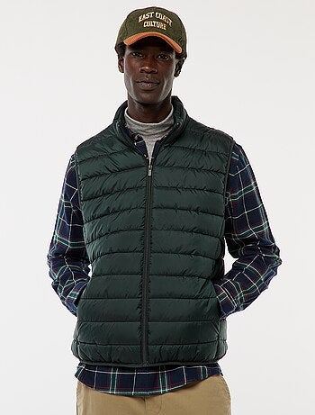 Doudoune déperlante sans manches unie