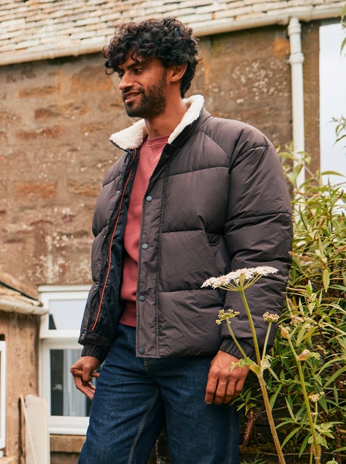 Doudoune déperlante unie avec liens de serrage bas de corps - Kiabi