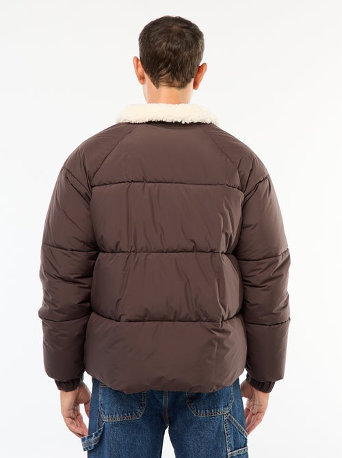 Doudoune déperlante unie avec liens de serrage bas de corps - Kiabi