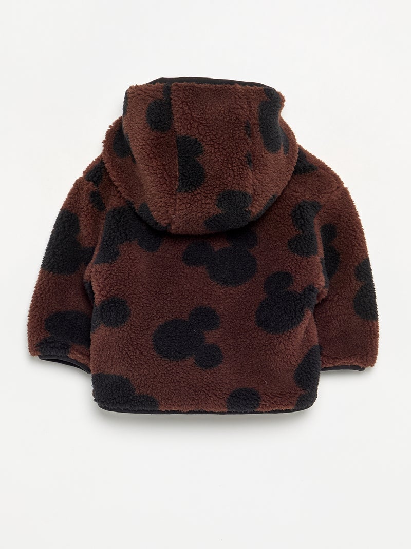 Doudoune 'Disney' 'Mickey' effet moutonné Marron - Kiabi