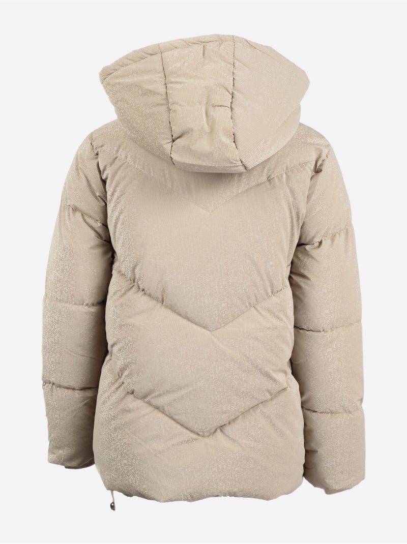 Doudoune effet pixelisé - boom kids Crème - Kiabi