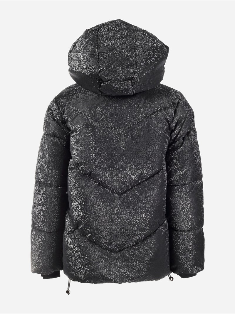Doudoune effet pixelisé - boom kids Noir - Kiabi