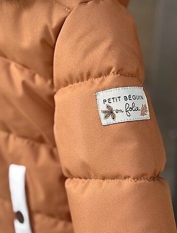Doudoune enfant imperméable doublée sherpa avec capuche Chincha