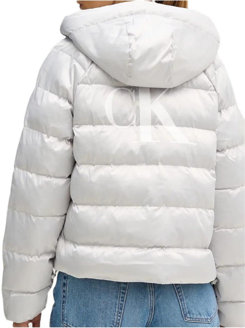 Doudoune Femme Calvin Klein Jeans Gris Argenté - Kiabi