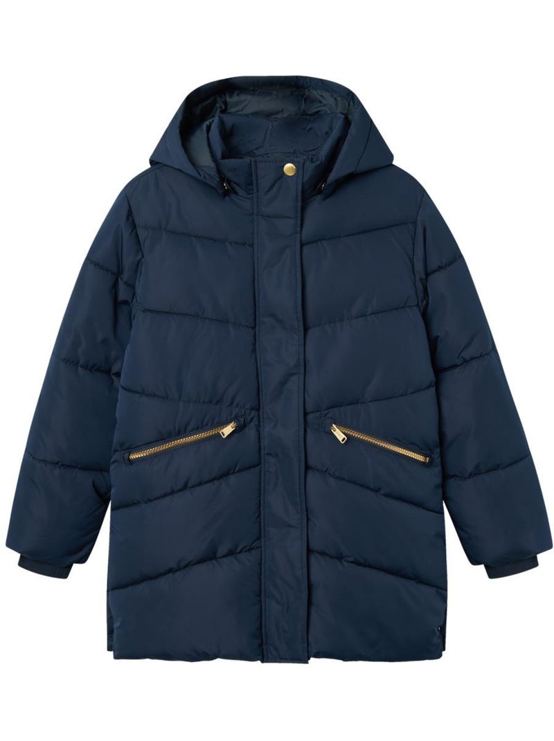 Doudoune Fille Name it Long Bleu marine - Kiabi
