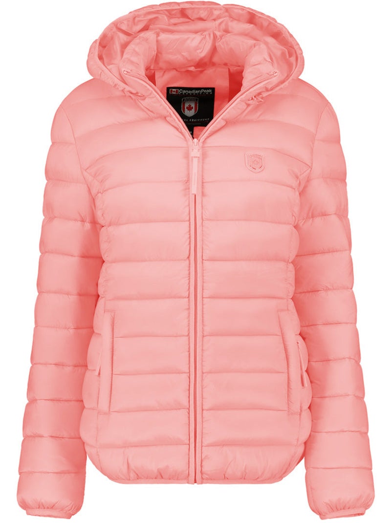 Doudoune fine à capuche akitaleak – canadian peak Vieux rose - Kiabi