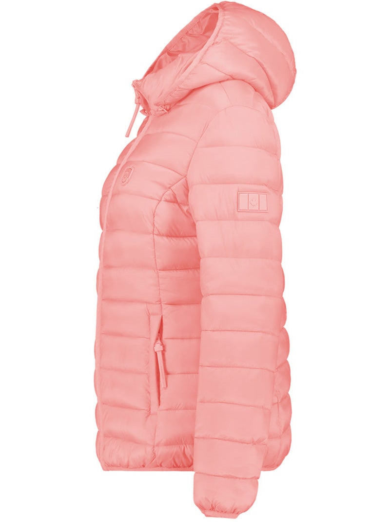 Doudoune fine à capuche akitaleak – canadian peak Vieux rose - Kiabi