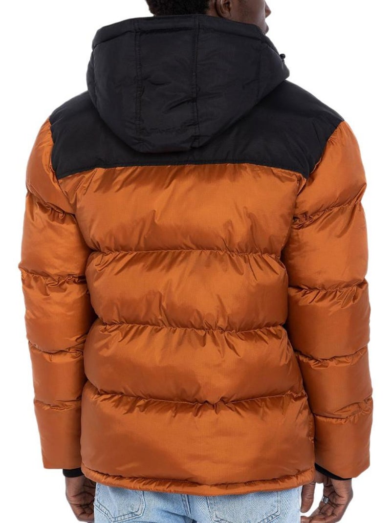 Doudoune Homme Schott Marron cappuccino - Kiabi