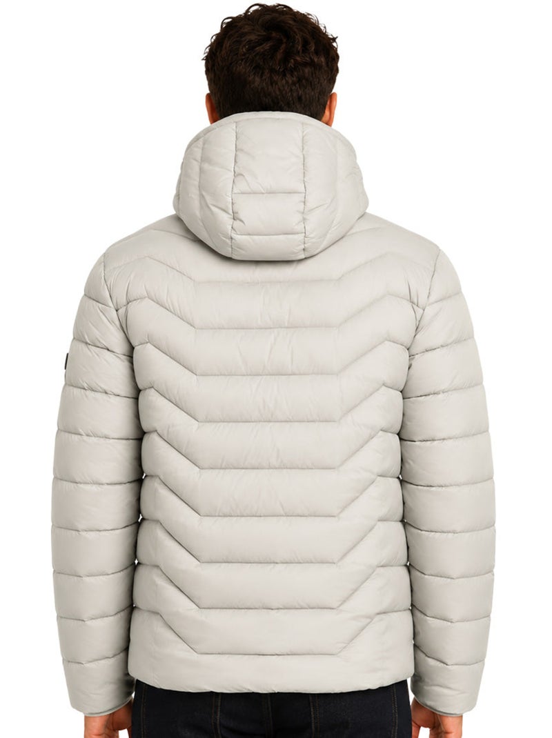 Doudoune légère à capuche copainoral hood – kaporal Gris clair - Kiabi