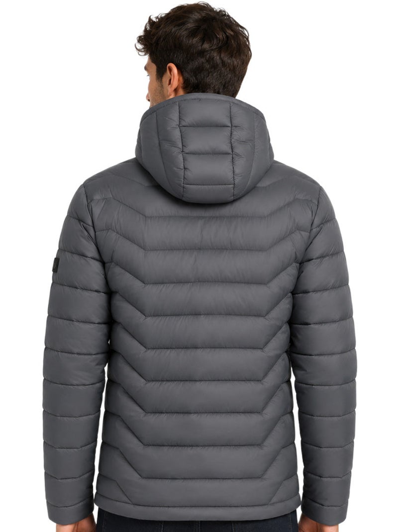 Doudoune légère à capuche copainoral hood – kaporal Gris foncé - Kiabi