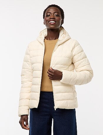 Doudoune légère à capuche unie