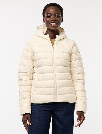 Doudoune légère à capuche unie