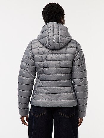 Doudoune légère à capuche unie