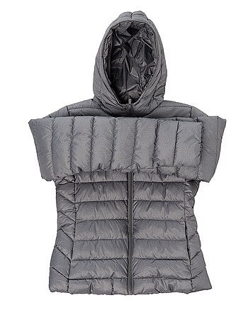 Doudoune légère à capuche unie