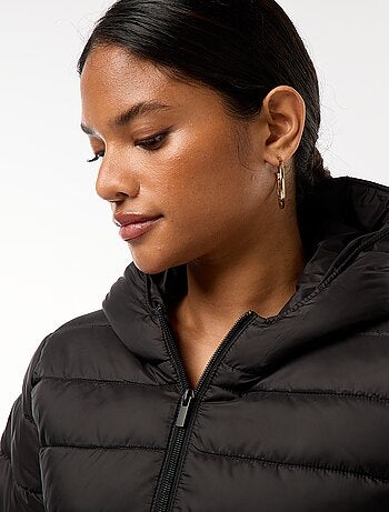 Doudoune légère à capuche unie