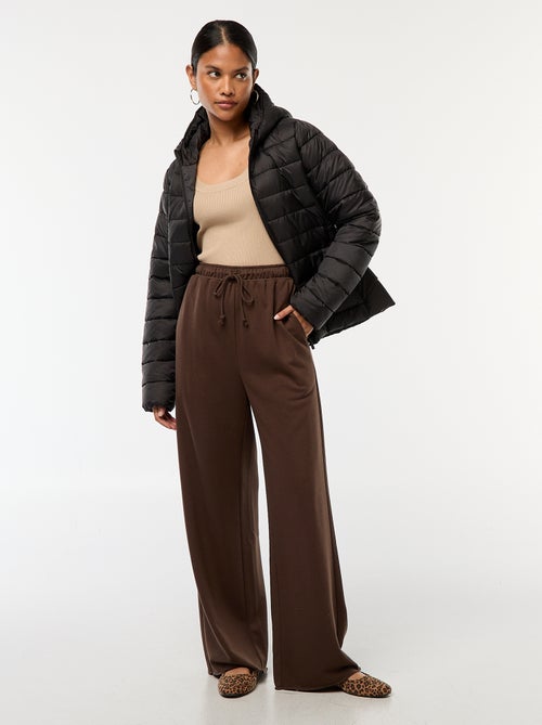 Doudoune légère à capuche unie - Kiabi