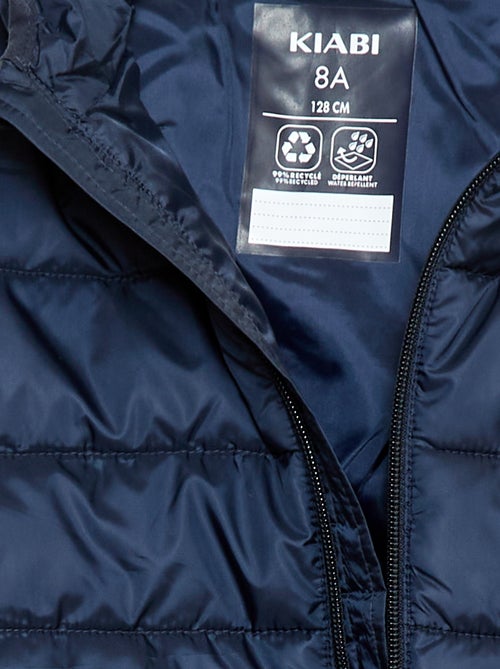 Doudoune légère avec capuche - Kiabi